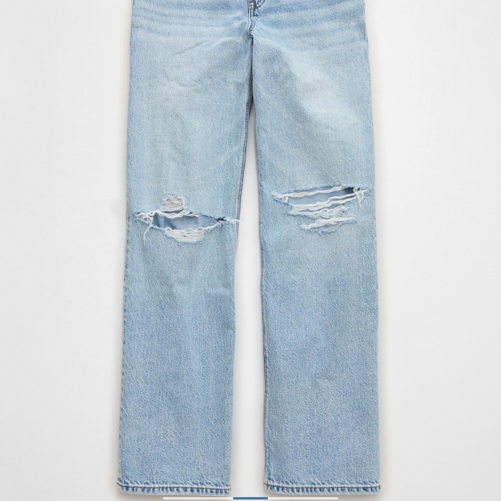 High-Waisted Stovepipe Jean, Ripped - Picture 4 of 8